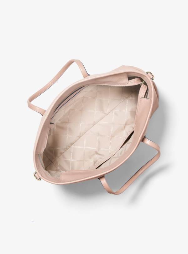 Damske Prenosná Taška Michael Kors Beck Medium Pebbled Leather Ruzove - Kabelky Michael Kors Levně | KWSZQ-4179